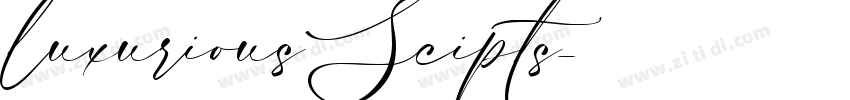 luxurious Scipts字体转换